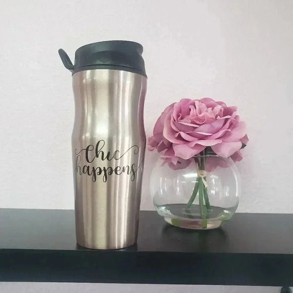 Chic Happens Stainless Steel Tumbler - Picture 1 of 1